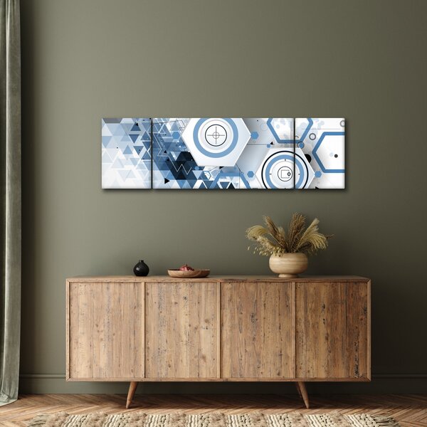 Obraz - Geometrická abstrakce (170x50 cm)