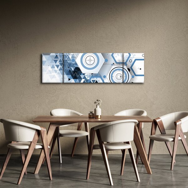 Obraz - Geometrická abstrakce (170x50 cm)