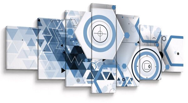 Obraz - Geometrická abstrakce (210x100 cm)