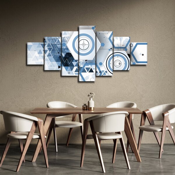 Obraz - Geometrická abstrakce (210x100 cm)