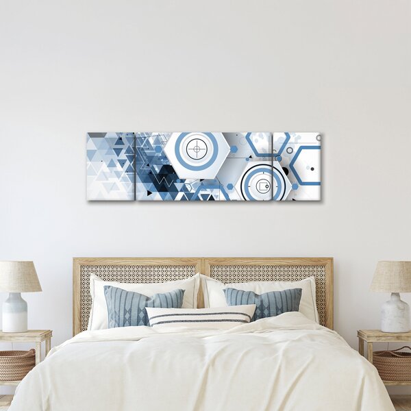 Obraz - Geometrická abstrakce (170x50 cm)
