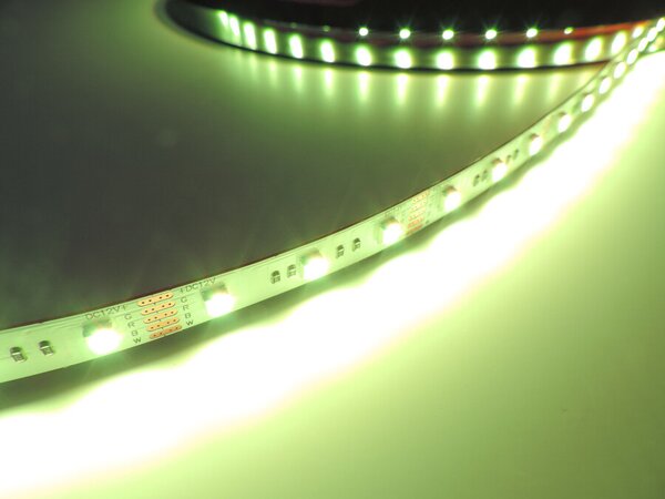 RGBW LED pásek 4v1, 19,2W/m, RGB+bílá 4300K, 10mm, PROFI, 24V, IP20, 60LED/m, 4040