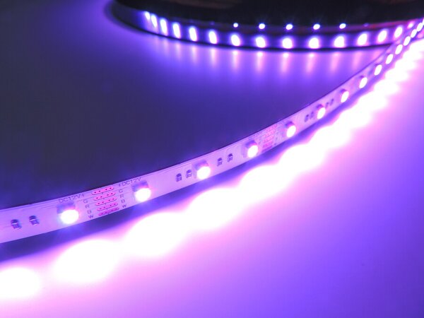 RGBW LED pásek 4v1, 19,2W/m, RGB+bílá 4300K, 10mm, PROFI, 24V, IP20, 60LED/m, 4040