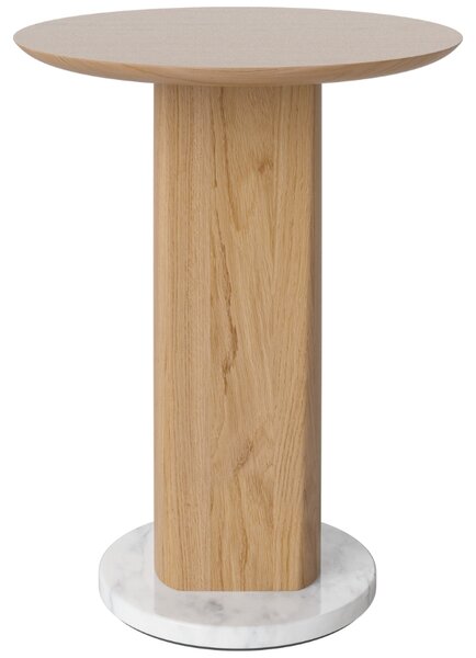 -25 % Dny MOMENTI– Bolia Dubový odkládací stolek Root 42 cm s mramorovou podstavou