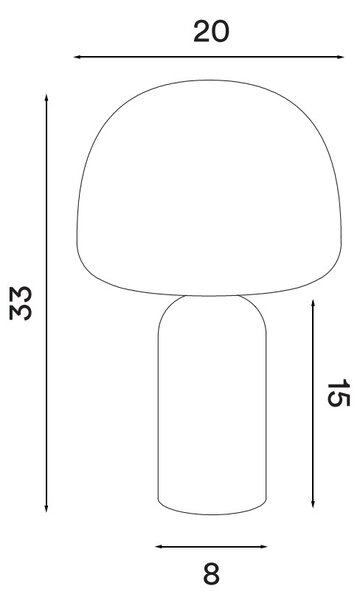 Northern designové stolní lamp Kin Table Lamp Small