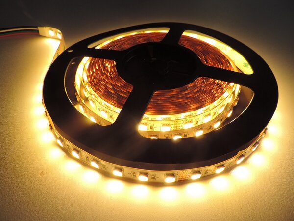 RGBW LED pásek 4v1, 23W/m, RGB+bílá, 12mm, PROFI, 24V, IP20, 72LED/m, 5050 Barva světla: Neutrální bílá, 4300K