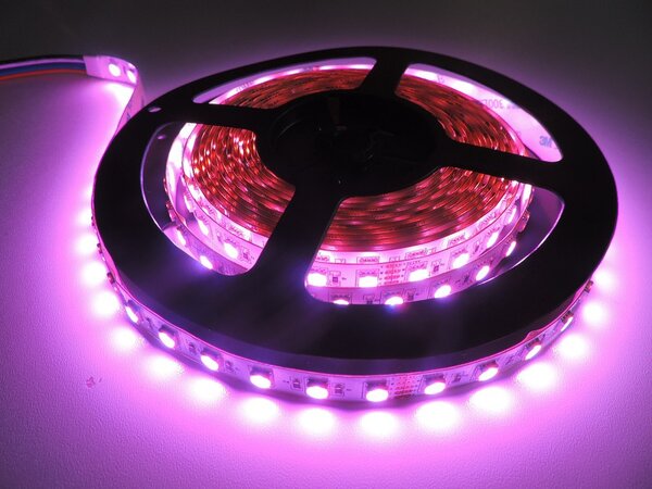 RGBW LED pásek 4v1, 23W/m, RGB+bílá, 12mm, PROFI, 24V, IP20, 72LED/m, 5050 Barva světla: Neutrální bílá, 4300K