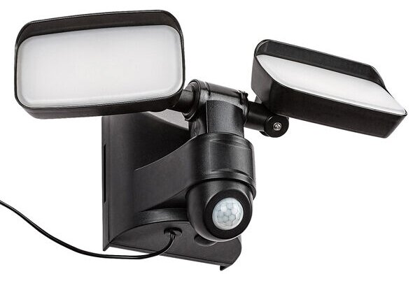 RABALUX 77091 Leszno solární svítidlo/reflektor se senzorem LED 10W/800lm 4000K IP54 černá, bílá