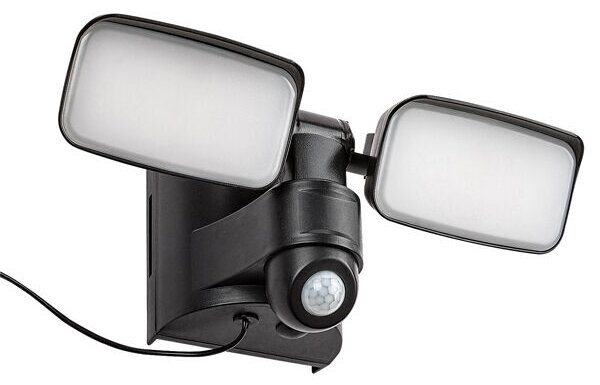 RABALUX 77091 Leszno solární svítidlo/reflektor se senzorem LED 10W/800lm 4000K IP54 černá, bílá