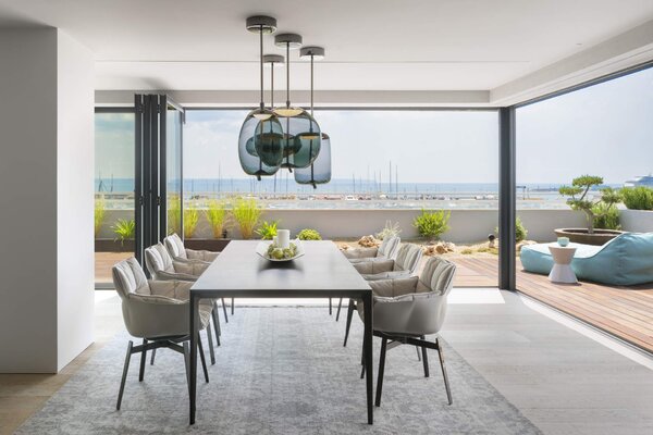 Brokis Designové LED závěsné svítidlo Knot Disco PC1017 Barva skla: Transparentní číré sklo, Povrchová úprava baldachýnu: Mosaz, Povrch reflektoru: Mosaz