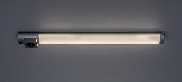 RABALUX 78055 Soft2 svítidlo pod kuchyňskou linku s vypínačem a zásuvkou LED 5W/260lm 4000K stříbrná, bílá, š450mm