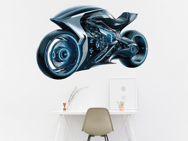Futuristická motorka arch 47 x 31 cm