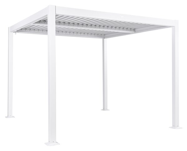 Zahradní pavilon FORNOLI Kov 296 cm 296 cm Bílá