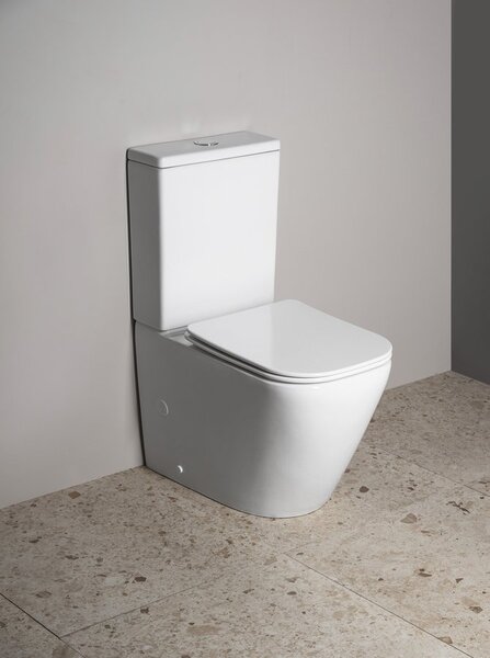 Sapho Sapho, IMALA kombi WC, Vortex Rimless, spodní/zadní odpad, bílá, PC107V