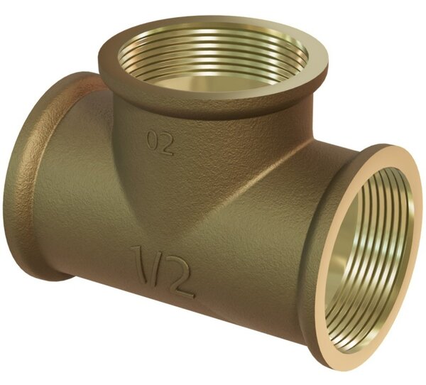 Mexen Mosazný trojháček 6/4 GW x 6/4 GW x 6/4 GW - W97403-646464