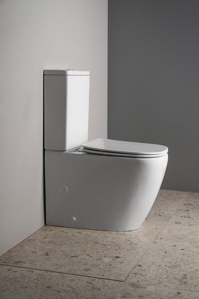 Sapho Sapho, IMALA kombi WC, Vortex Rimless, spodní/zadní odpad, bílá, PC107V
