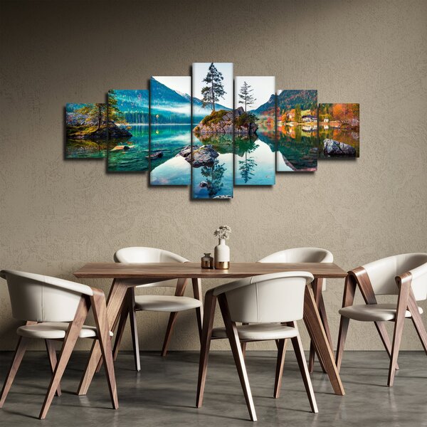 Obraz - Jezero Hintersee, Bavorské Alpy, Rakousko (210x100 cm)