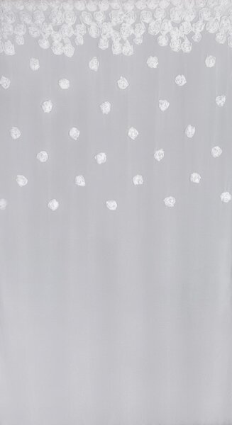 ZÁCLONA NA KROUŽCÍCH DIANA3 350X160 CM BÍLÁ