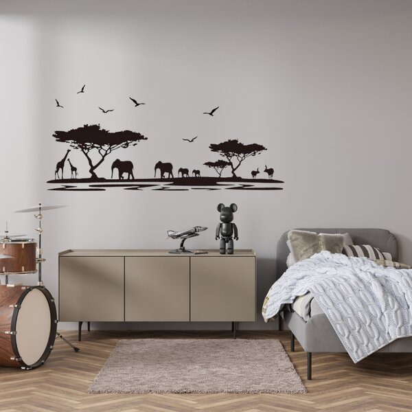 Samolepka na zeď "Afrika" 160x75 cm