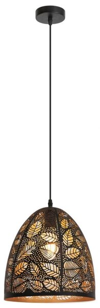 RABALUX 2277 Manorca závěsné svítidlo E27 1x40W černá, zlatá