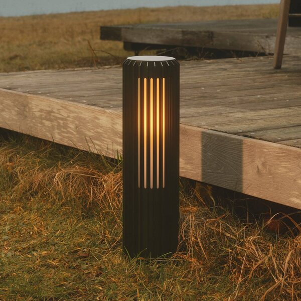 Nordlux Podlahová lampa Aludra 45 Seaside, hliník, černá, stmívatelný, Černá, Hliník