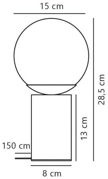 Nordlux Stolní lampa Lilly Marble, hnědá barva, sklo, mramor, výška 29 cm, Hnědá / rez, Obývací pokoj / jídelna, Kámen