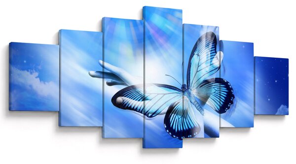 Obraz - Motýl, symbol naděje (210x100 cm)