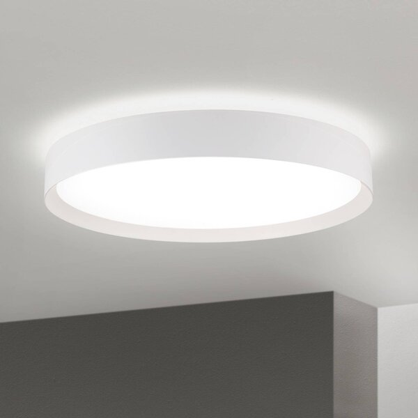 ORION LED stropní svítidlo VARIO, Ø 60 cm, bílé, kov, stmívatelné, stmívatelný, Bílá / opál, Obývací pokoj / jídelna, kov, Moderní