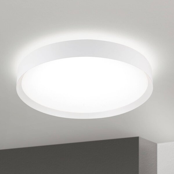 ORION LED stropní svítidlo VARIO, Ø 60 cm, bílé, kov, stmívatelné, stmívatelný, Bílá / opál, Obývací pokoj / jídelna, kov, Moderní