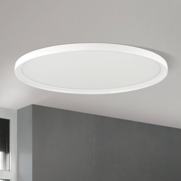 ORION LED stropní svítidlo GAMMA, Ø 60 cm, bílé, dálkové ovládání, stmívatelné, stmívatelný, Bílá / opál, Obývací pokoj / jídelna, Hliník, Moderní