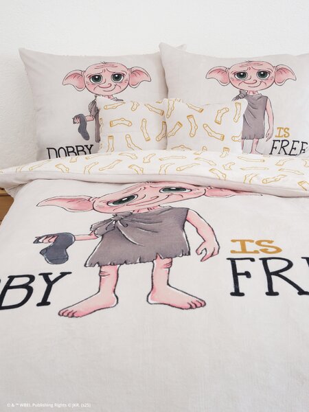 MK Lůžkoviny Mikroplyšové povlečení Harry Potter - Dobby 140 × 200 cm, 70 x 90 cm