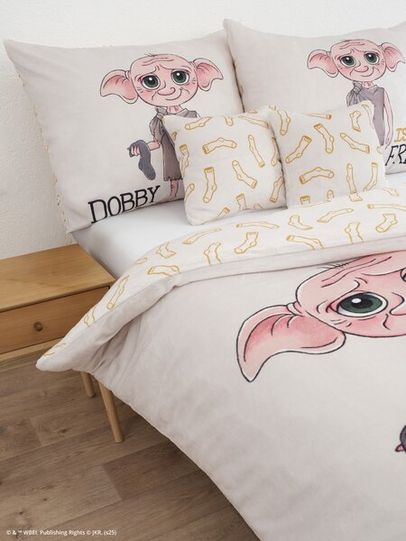 MK Lůžkoviny Mikroplyšové povlečení Harry Potter - Dobby 140 × 200 cm, 70 x 90 cm