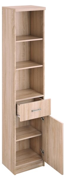 KONDELA Regál otevřený 1D1S, dub sonoma, univerzální, TOPTY TYP 33