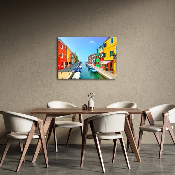 Obraz - Ostrov Burano, Benátky, Itálie (70x50 cm)