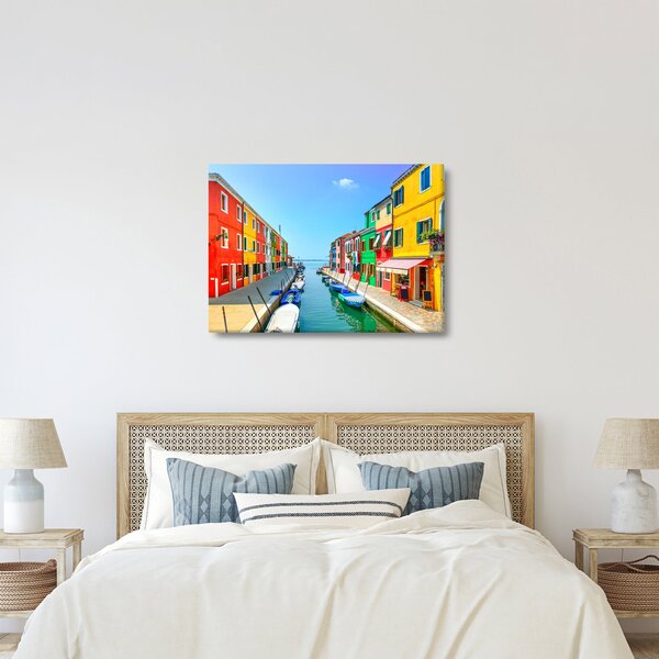 Obraz - Ostrov Burano, Benátky, Itálie (70x50 cm)