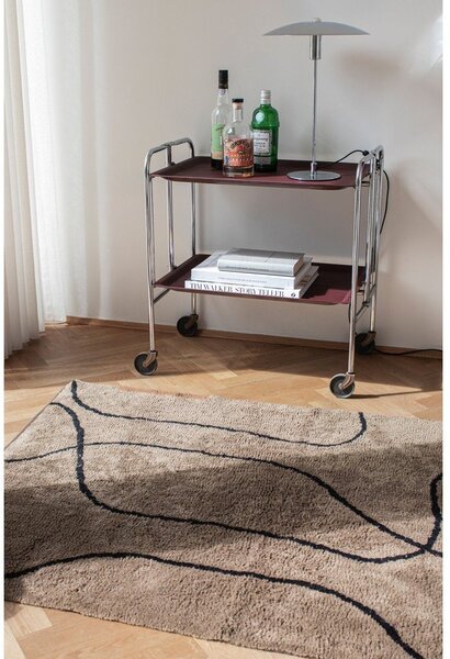 Hnědý pratelný bavlněný koberec 100x140 cm Shadow – Mette Ditmer Denmark