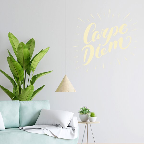 Živá Zeď Samolepka Carpe Diem (Užívej dne) Barva: černá