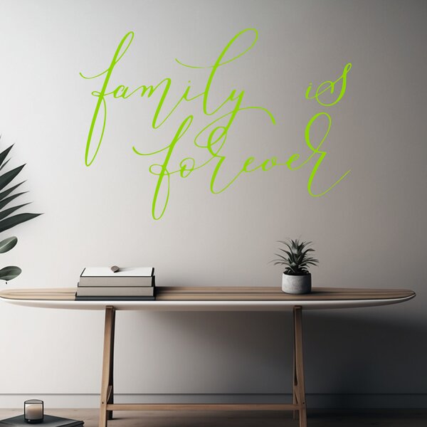 Živá Zeď Samolepka Family is forever Barva: černá