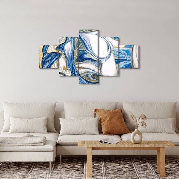 Obraz - Vlny z mramoru (125x70 cm)