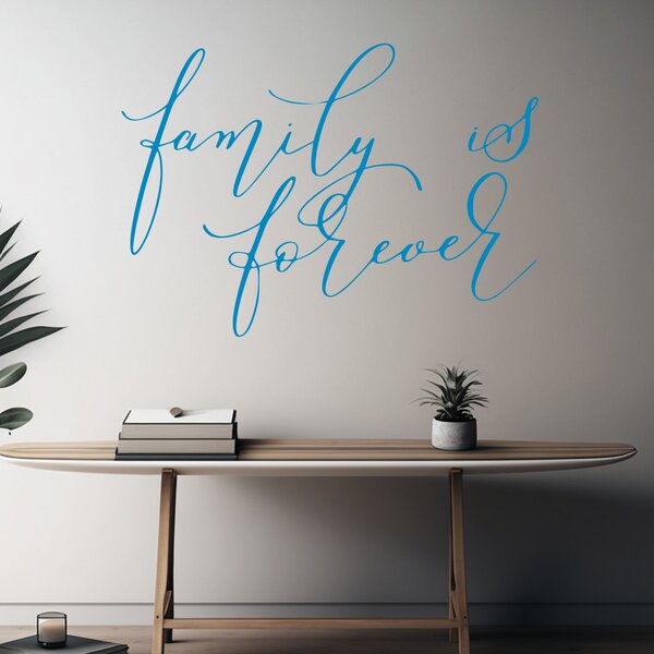 Živá Zeď Samolepka Family is forever Barva: černá