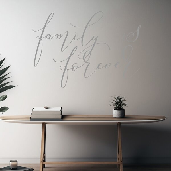 Živá Zeď Samolepka Family is forever Barva: černá