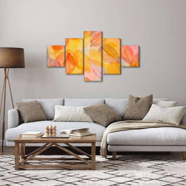 Obraz - Pozadí z podzimního listí (125x70 cm)