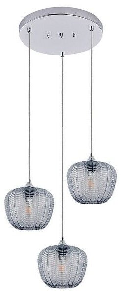 RABALUX 3178 Monet závěsné svítidlo D585mm 3xE27 chromová, kouřová