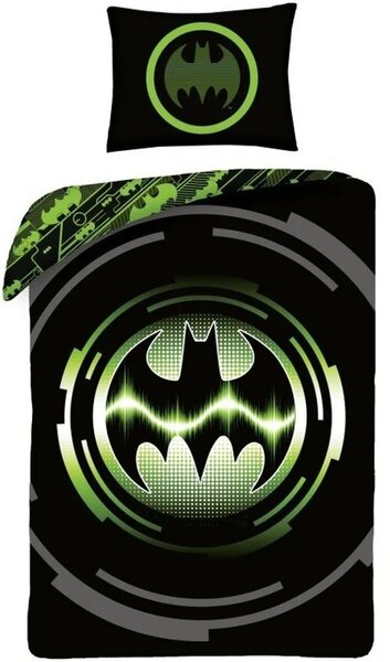 Bavlněné ložní povlečení Batman - motiv Kryptonite Energy - 100% bavlna - 70 x 90 cm + 140 x 200 cm