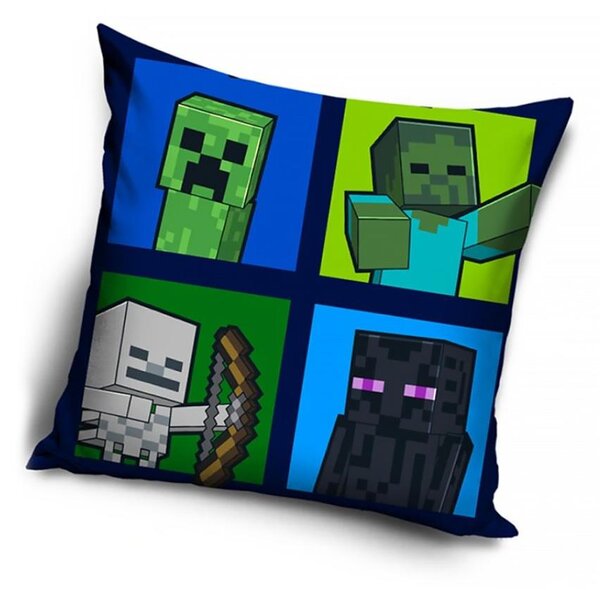 Povlak na polštářek - Minecraft mobové