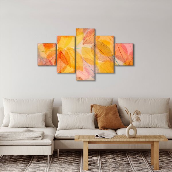 Obraz - Pozadí z podzimního listí (125x70 cm)