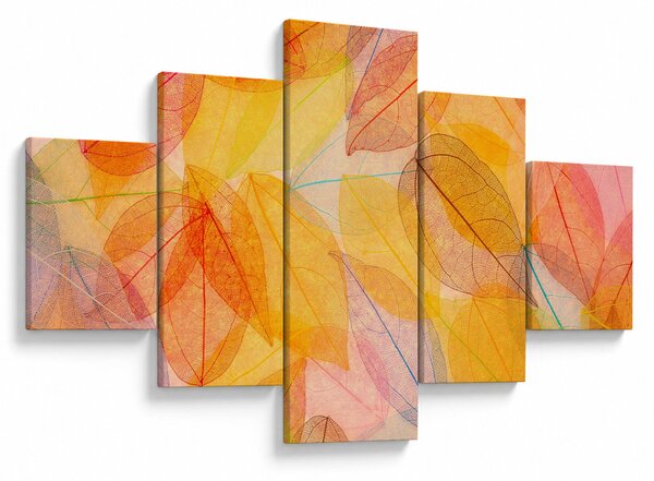 Obraz - Pozadí z podzimního listí (125x70 cm)