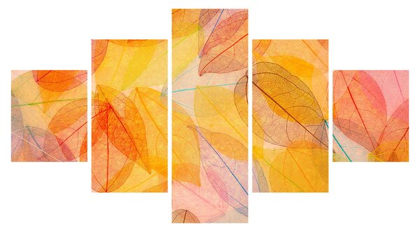 Obraz - Pozadí z podzimního listí (125x70 cm)