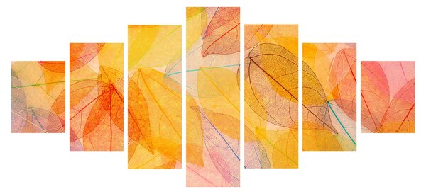 Obraz - Pozadí z podzimního listí (210x100 cm)