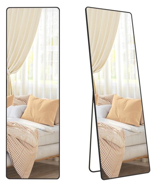 Obdélníkové zrcadlo NOIR, 160x50cm, černá SongmicsHome